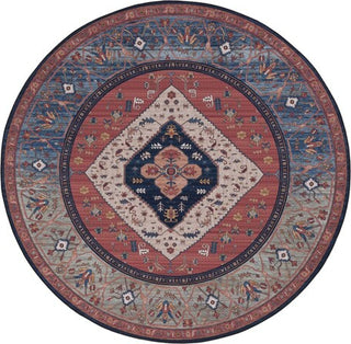 Safavieh Tucson TSN153 Rust / Blue Machine Washable Area Rug