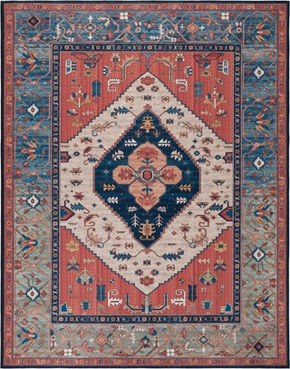 Safavieh Tucson TSN153 Rust / Blue Machine Washable Area Rug