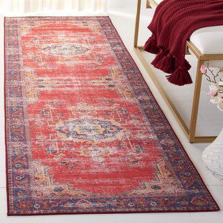 Safavieh Tucson TSN161 Red / Navy Machine Washable Area Rug