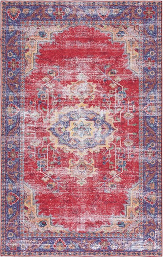 Safavieh Tucson TSN161 Red / Navy Machine Washable Area Rug