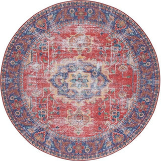 Safavieh Tucson TSN161 Red / Navy Machine Washable Area Rug