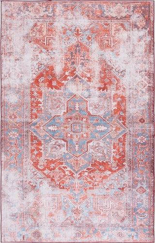 Safavieh Tucson TSN167 Rust / Blue Machine Washable Area Rug