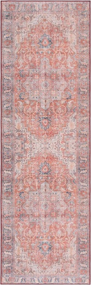 Safavieh Tucson TSN168 Rust / Navy Machine Washable Area Rug