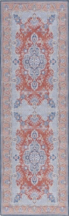 Safavieh Tucson TSN171 Rust / Blue Machine Washable Area Rug