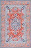 Safavieh Tucson TSN171 Rust / Blue Machine Washable Area Rug