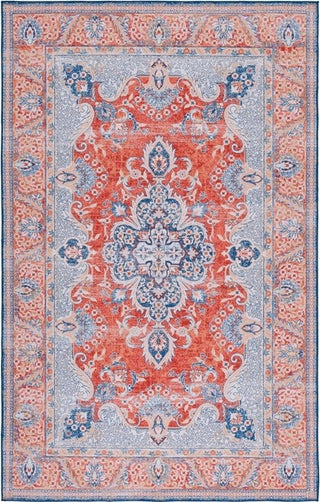 Safavieh Tucson TSN171 Rust / Blue Machine Washable Area Rug