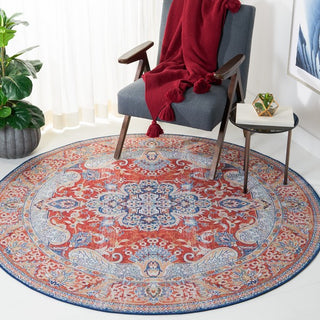 Safavieh Tucson TSN171 Rust / Blue Machine Washable Area Rug