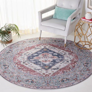 Safavieh Tucson TSN172 Rust / Navy Machine Washable Area Rug