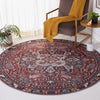 Safavieh Tucson TSN176 Red / Navy Machine Washable Area Rug