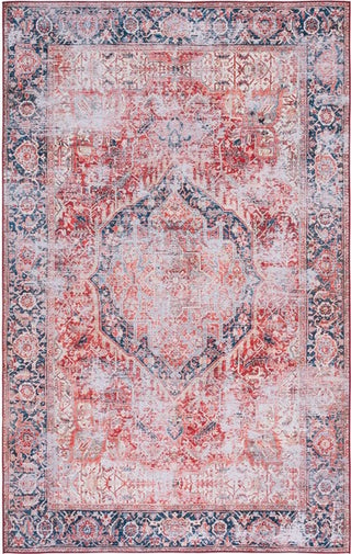 Safavieh Tucson TSN177 Rust / Navy Machine Washable Area Rug