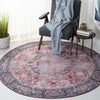 Safavieh Tucson TSN177 Rust / Navy Machine Washable Area Rug