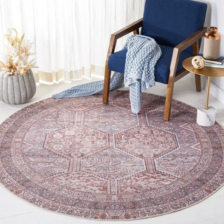 Safavieh Tucson TSN180 Grey / Rust Machine Washable Area Rug