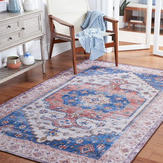 Safavieh Tucson TSN181 Beige / Blue Machine Washable Area Rug