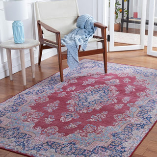 Safavieh Tucson TSN182 Red / Navy Machine Washable Area Rug