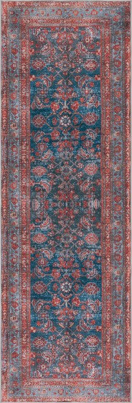 Safavieh Tucson TSN183 Blue / Rust Machine Washable Area Rug