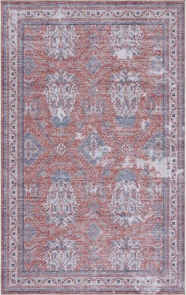 Safavieh Tucson TSN188 Rust / Beige Machine Washable Area Rug