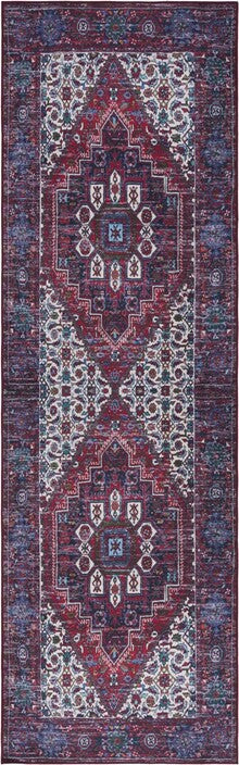 Safavieh Tucson TSN192 Red / Blue Machine Washable Area Rug