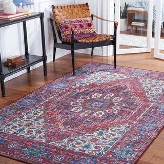 Safavieh Tucson TSN192 Red / Blue Machine Washable Area Rug