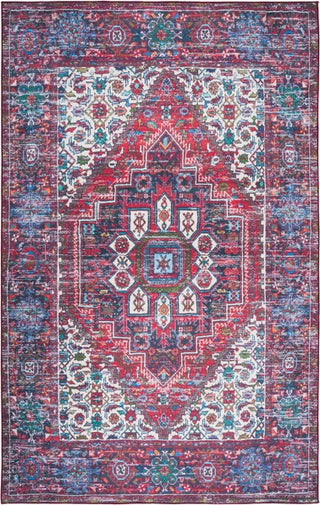 Safavieh Tucson TSN192 Red / Blue Machine Washable Area Rug