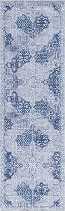 Safavieh Tucson TSN193 Grey / Navy Machine Washable Area Rug