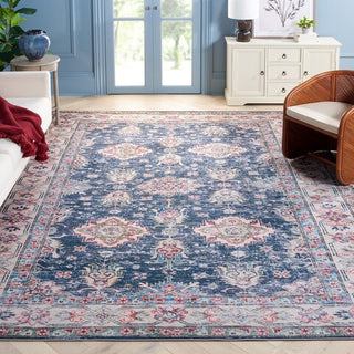 Safavieh Tucson TSN196 Navy / Beige Machine Washable Area Rug