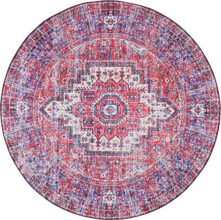 Safavieh Tucson TSN198 Red / Blue Machine Washable Area Rug