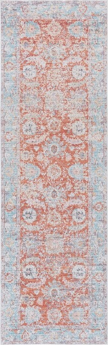 Safavieh Tucson TSN908 Turquoise / Rust Machine Washable Area Rug