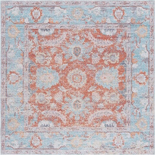 Safavieh Tucson TSN908 Turquoise / Rust Machine Washable Area Rug