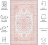 Safavieh Tucson TSN913 Light Rust / Beige Machine Washable Area Rug