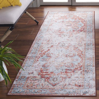 Safavieh Tucson TSN928 Turquoise / Rust Machine Washable Area Rug