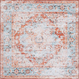 Safavieh Tucson TSN928 Turquoise / Rust Machine Washable Area Rug