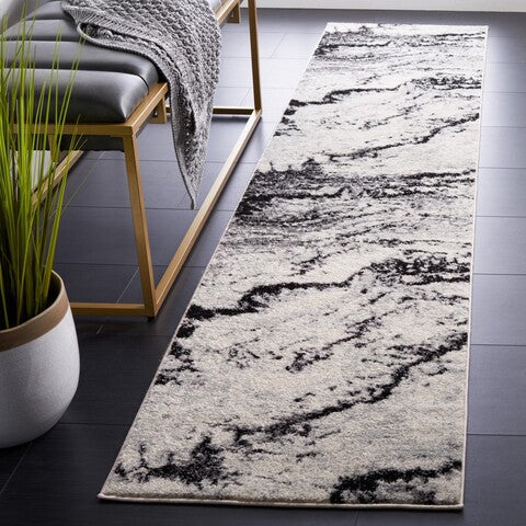 Safavieh Tulum TUL276A Ivory / Black Area Rug Room Scene Feature