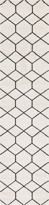 Safavieh Tulum TUL608A Ivory / Black Area Rug Runner