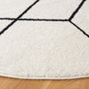 Safavieh Tulum TUL608A Ivory / Black Area Rug Detail