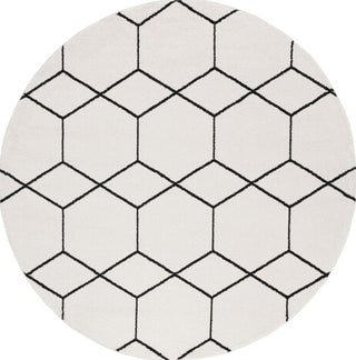 Safavieh Tulum TUL608A Ivory / Black Area Rug Round