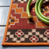 Safavieh Veranda VER095-0334 Rust / Red Area Rug Detail