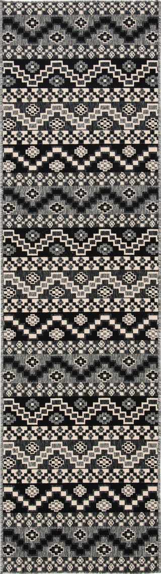 Safavieh Veranda VER095-0421 Black / Beige Area Rug Runner