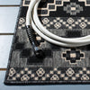 Safavieh Veranda VER095-0421 Black / Beige Area Rug Detail