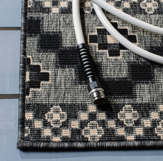 Safavieh Veranda VER095-0421 Black / Beige Area Rug Detail