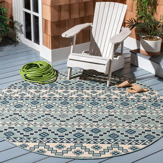 Safavieh Veranda VER095-3934 Turquoise / Blue Area Rug Room Scene