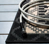 Safavieh Veranda VER096-0421 Black / Beige Area Rug Detail