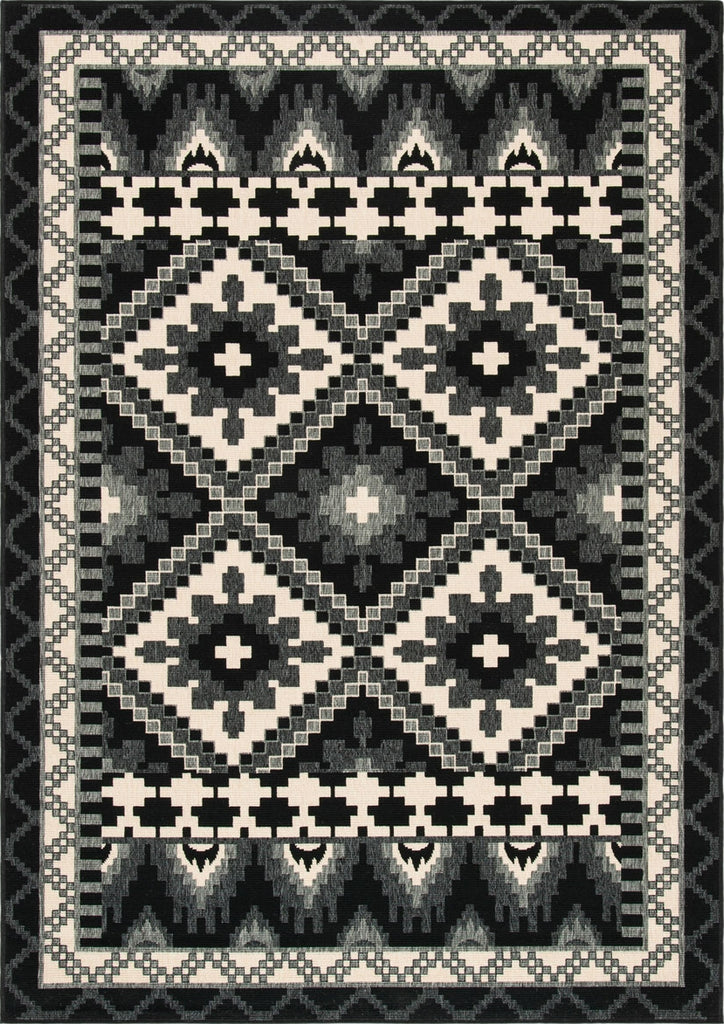 Safavieh Veranda VER096-0421 Black / Beige Area Rug main image