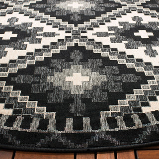 Safavieh Veranda VER096-0421 Black / Beige Area Rug Detail