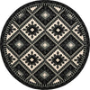 Safavieh Veranda VER096-0421 Black / Beige Area Rug Round