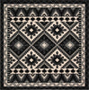 Safavieh Veranda VER096-0421 Black / Beige Area Rug Square