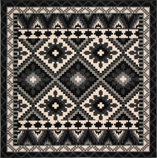 Safavieh Veranda VER096-0421 Black / Beige Area Rug Square