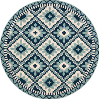 Safavieh Veranda VER096-3934 Turquoise / Blue Area Rug Round