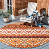 Safavieh Veranda VER097-0334 Red / Beige Area Rug Room Scene Feature