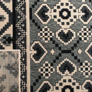 Safavieh Veranda VER097-0421 Black / Beige Area Rug Backing