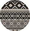 Safavieh Veranda VER097-0421 Black / Beige Area Rug Round